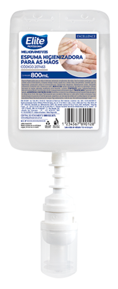 ÁLCOOL ESPUMA HIGIENIZADORA 800ML - EXCELLENCE